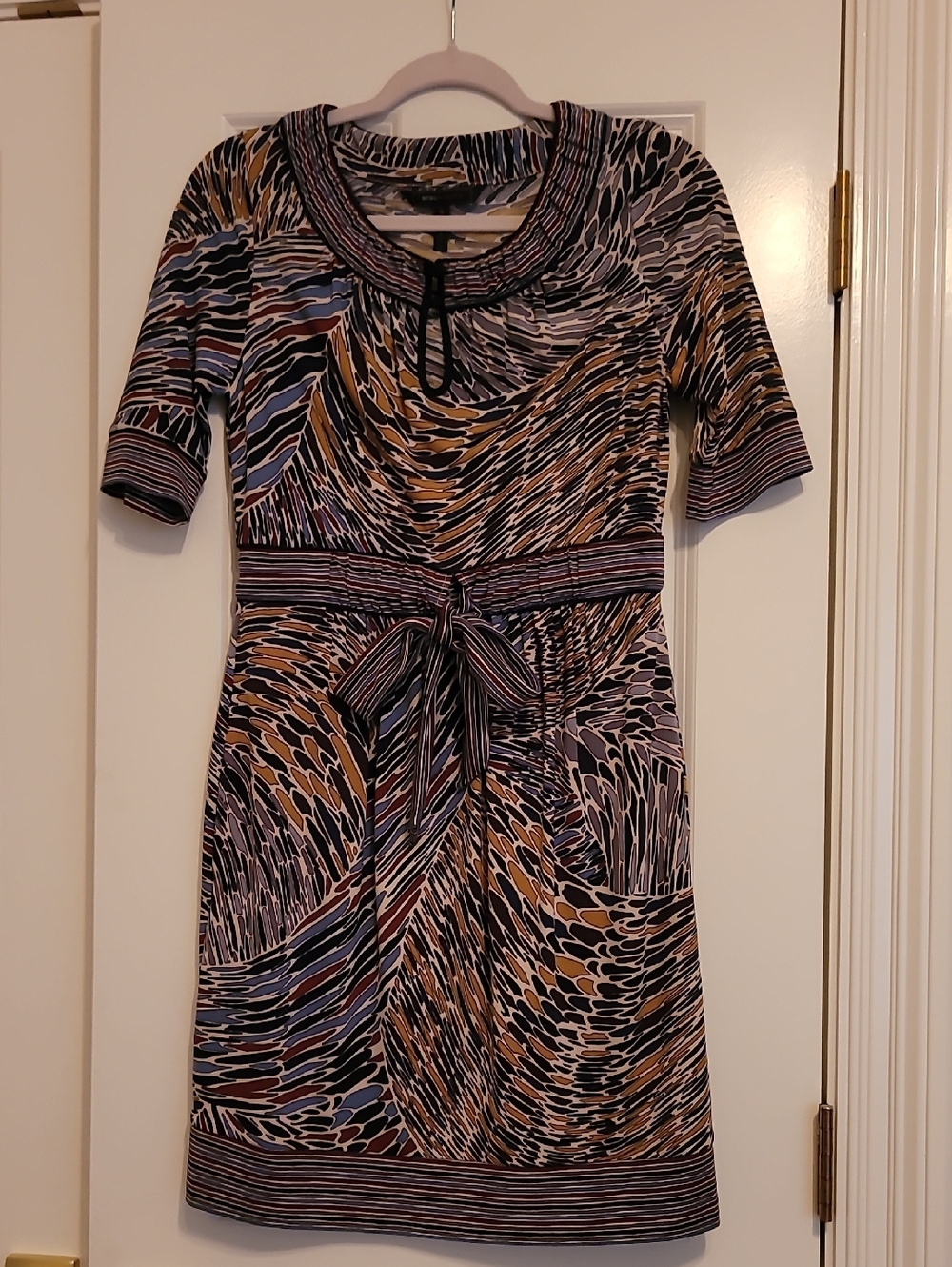 BCBGMaxAzria Multicolor Printed Dress S